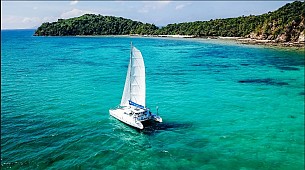 Coral Half Day + Sunset Dinner by Catamaran